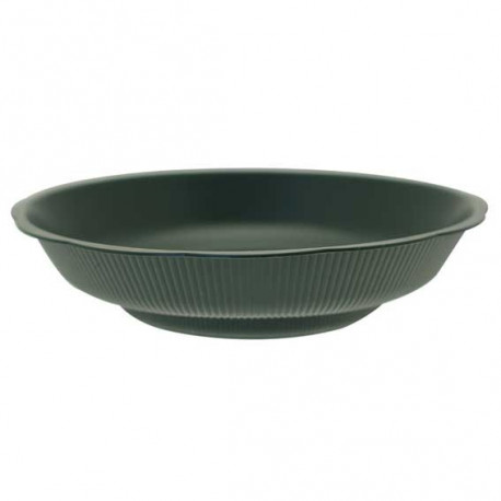 Dark Green Floral Bowl