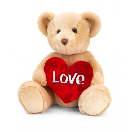 Brown Chester Bear With Heart (25cm)