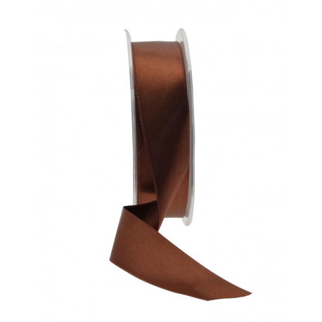 Brown Satin Ribbon 25mm