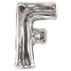 34&quot;&quot; Silver Letter F Balloon