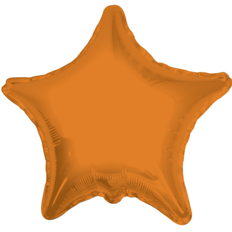 Orange Star Balloon 22 inch