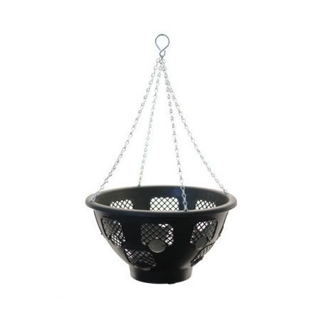 Plastic Black Hanging Basket (14 inch)