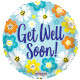 Get Well Bright Colours Balloon (18 inch)