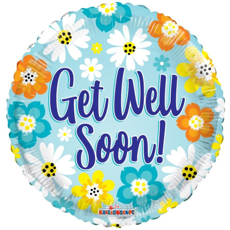 Get Well Bright Colours Balloon (18 inch)