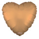 Solid Matt Heart Balloon Gold (18 inch)