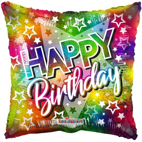 Birthday Big Star Multicolour Balloon (18 inch)