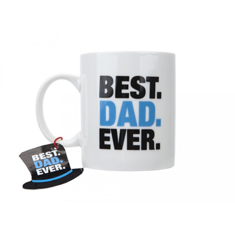 11oz Best Dad Ever Mug With Hang Tag