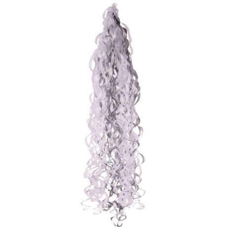 Metallic Silver & White Balloon Tassel