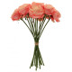 Tea Rose Bunch Pink 40cm