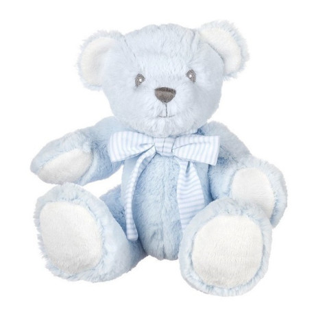 Suki Baby Blue Hug-a-Boo Bear with Rattle  (7 Inch)