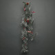 Snowy Pine Garland with Red Berries (180cm)