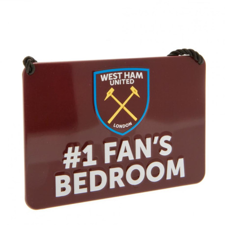 West Ham United FC Bedroom Sign No1 Fan