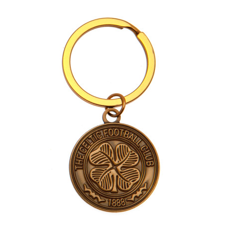 Celtic FC Antique Gold Crest Keyring