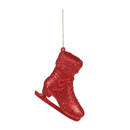 Red Ice Skate Hanging Decoration (H11cm)