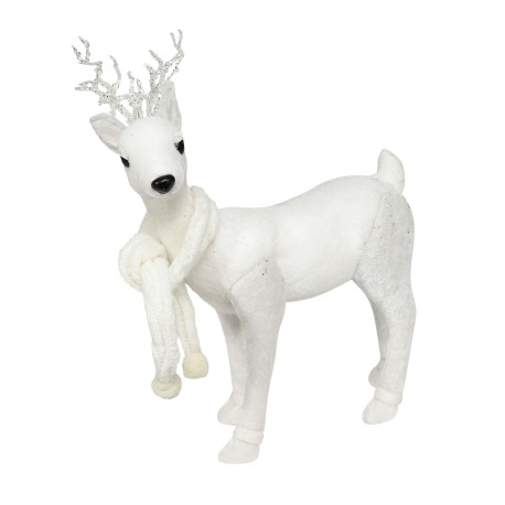 Winter Wonderland Velvet White Deer