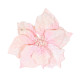 Pink Velvet Poinsettia with Clip (Dia25cm)