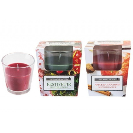 Christmas Glass Scented Candles