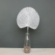 Silver Glitter Palm Spear Stem