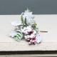 Lambs Ear, Holly Pine Cone &amp; White Berry Flocked Wreath (60cm)