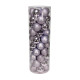 48 Lilac Baubles in Matt, Shiny &amp; Glitter Finish (10cm)