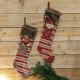 Fabric Santa Claus &amp; Snowman Stocking  (Assorted)