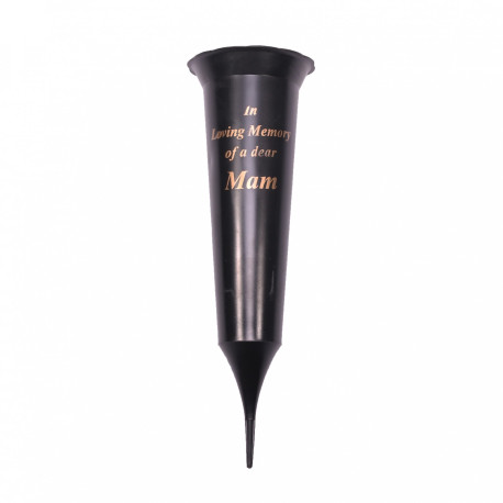 Black Spike Mam Grave Vase 32cm