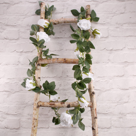 White Rose Garland (175cm)