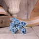 Bunch of 8 China Blue Foam Tea Rose Bud