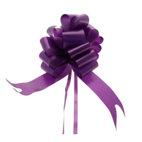 Purple Pull Bow 50mm