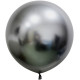 Space Grey Chrome Jumbo Latex Balloon - 24 inch (Pk 3)