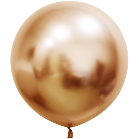 Copper Chrome Jumbo Latex Balloon - 24 inch (Pk 3)