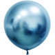 Blue Chrome Jumbo Latex Balloon - 24 inch (Pk 3)