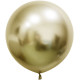 Gold Chrome Jumbo Latex Balloon - 24 inch (Pk 3)