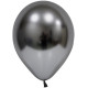 Space Grey Chrome Latex Balloon - 12 inch (Pk 50)