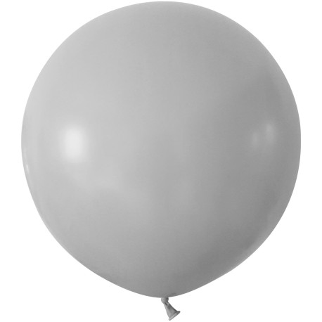 Grey Jumbo Latex Balloon - 24 inch (Pk 3)