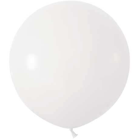 White Jumbo Latex Balloon - 24 inch (Pk 3)