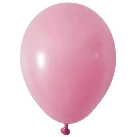 Pink Round Shape Latex Balloon - 5 inch (Pk 100)