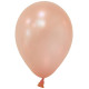 Rose Gold Metallic Round Shape Latex Balloon - 5 inch (Pk 100)