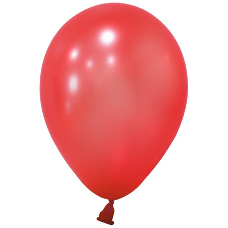 Red Metallic Latex Balloon 5 inch (Pk 100)