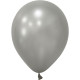 Silver Metallic Latex Balloon - 12 inch (Pk 100)