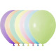 Assorted Latex Balloons Macaron Colours - 12 inch (Pk 100)