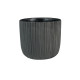 Vogue Black Linear Pot (H16cm x Dia17cm)