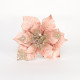 Rose Gold Poinsettia with Clip