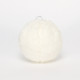 Winter Wonderland White Fur Glitter Bauble (Dia12cm)