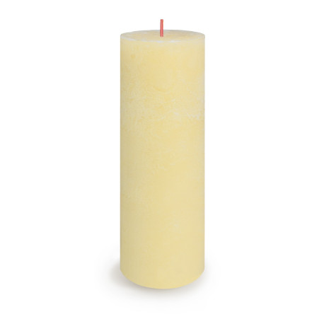 Sunny Yellow Bolsius Rustic Shine Pillar Candle (190 x 68mm)