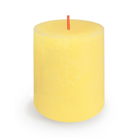 Butter Yellow Bolsius Rustic Shine Candle (80 x 68mm)