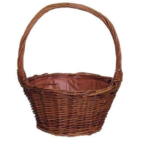 Unpeeled Round Basket 21cm