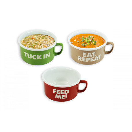 Soup Bowl with Handles (assorted)