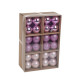 Pink Baubles Assorted Pack (4cm) (48 pieces)