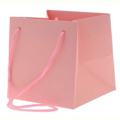 Small Pink Hand Tie Bag